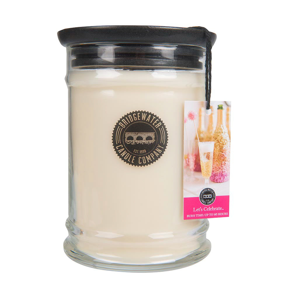 Große Bridgewater Duftkerze im Glas (524g) Let's Celebrate – Exclusive Home Decor