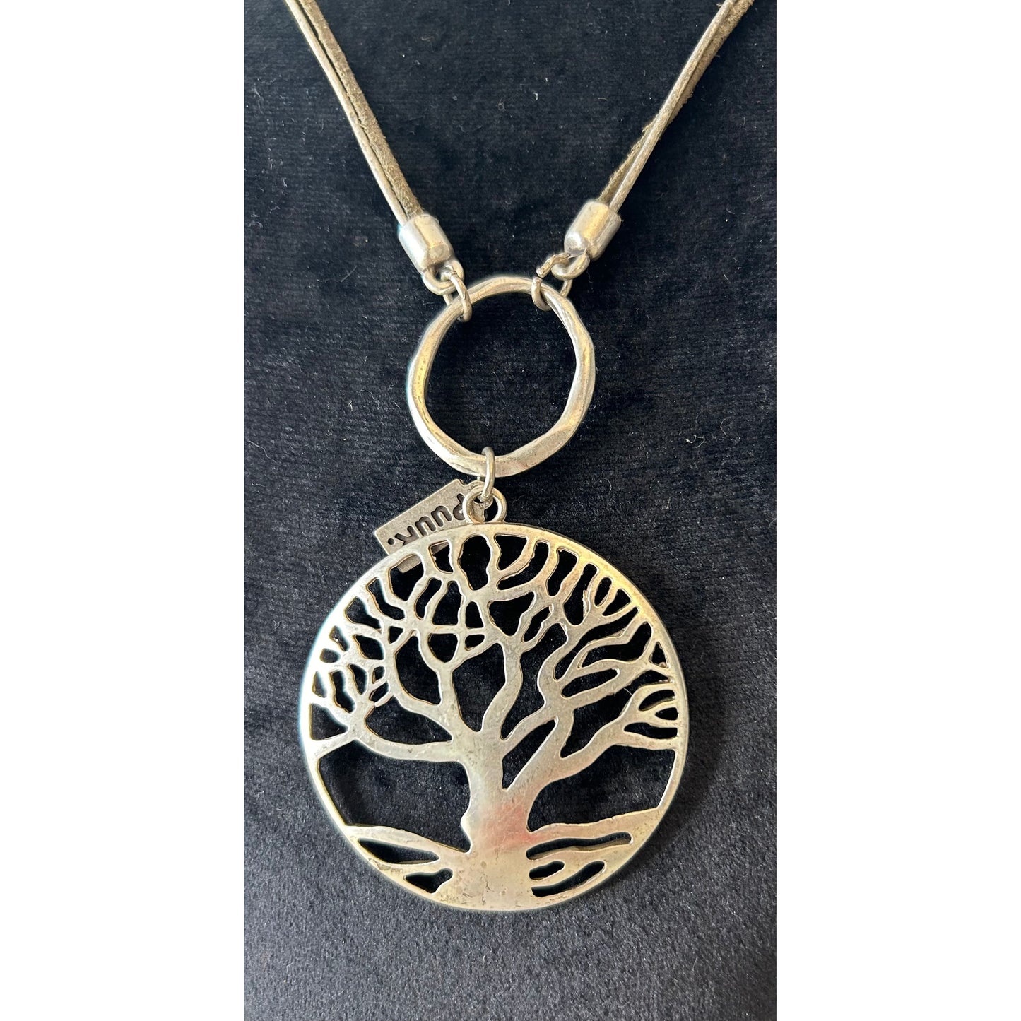 Halskette mit Lebensbaum-Anhänger handgefertigt