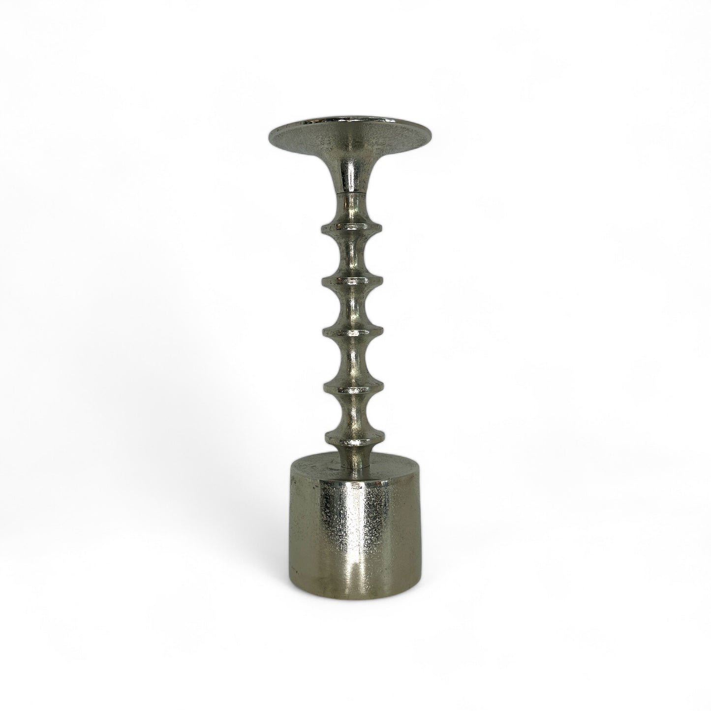 Kerzenhalter von Colmore by Diga aus vernickeltem Aluminium