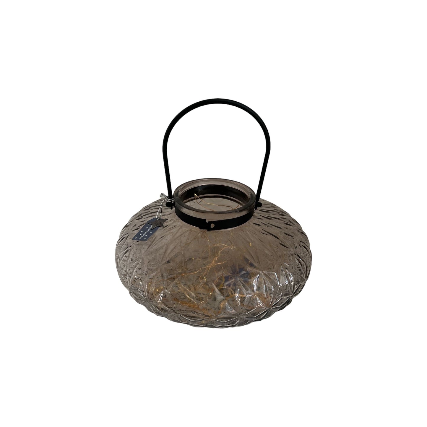 Windlicht aus Glas in UFO Form