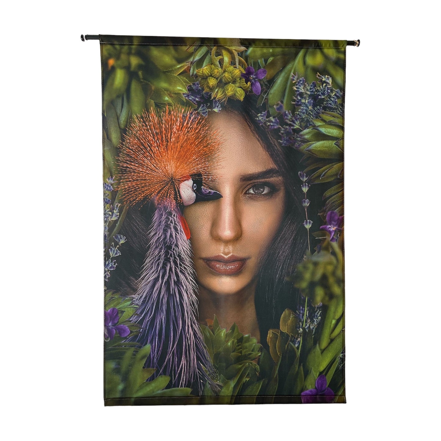 Leinwandbild Mystisches Porträt im Dschungel