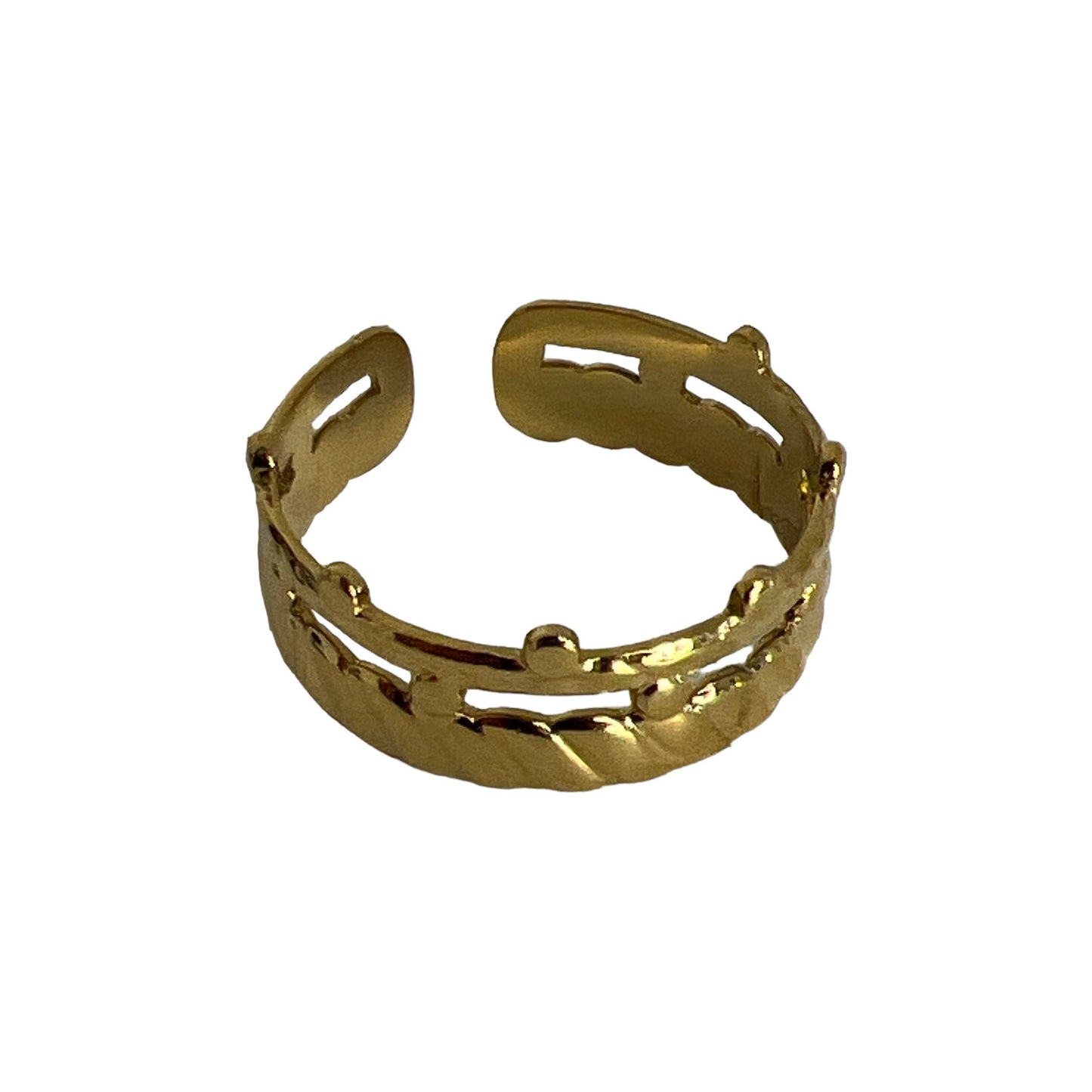 Damenringe in der Farbe Gold