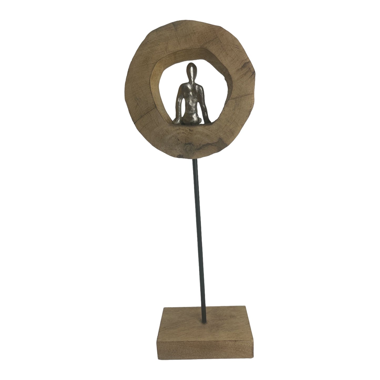 Deko Holzring mit Figur Mann