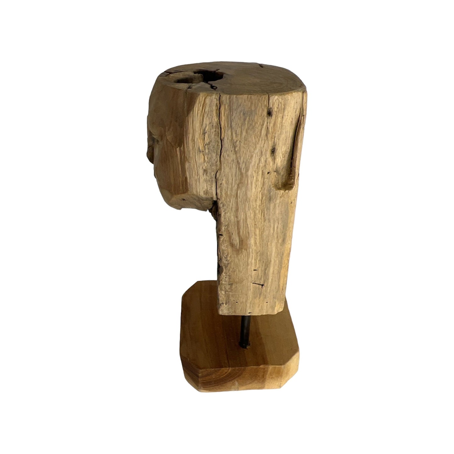 Holz-Skulptur Deko handgeschnitzt