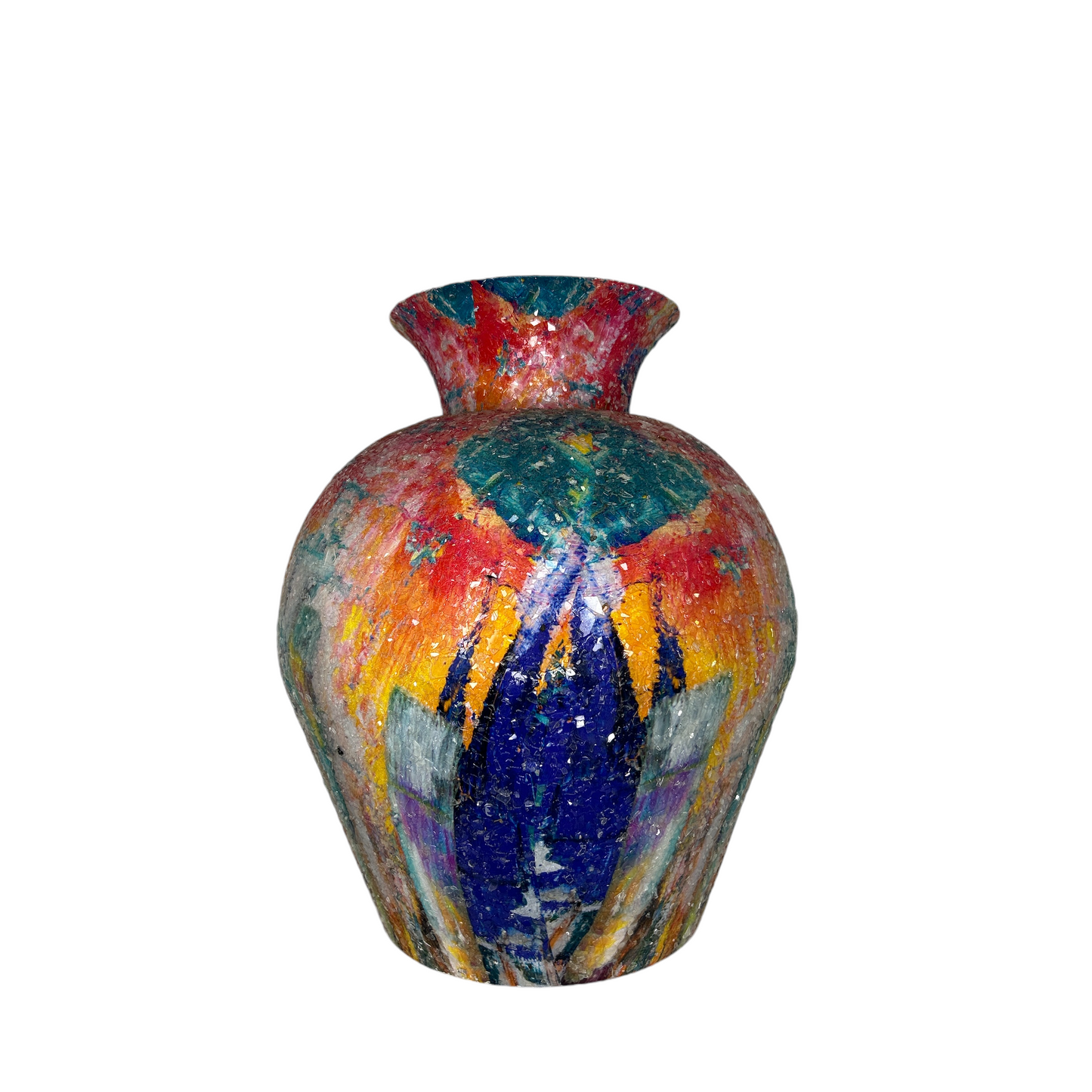 Bunte Vase mit glitzernder optik-Diga by Colmore