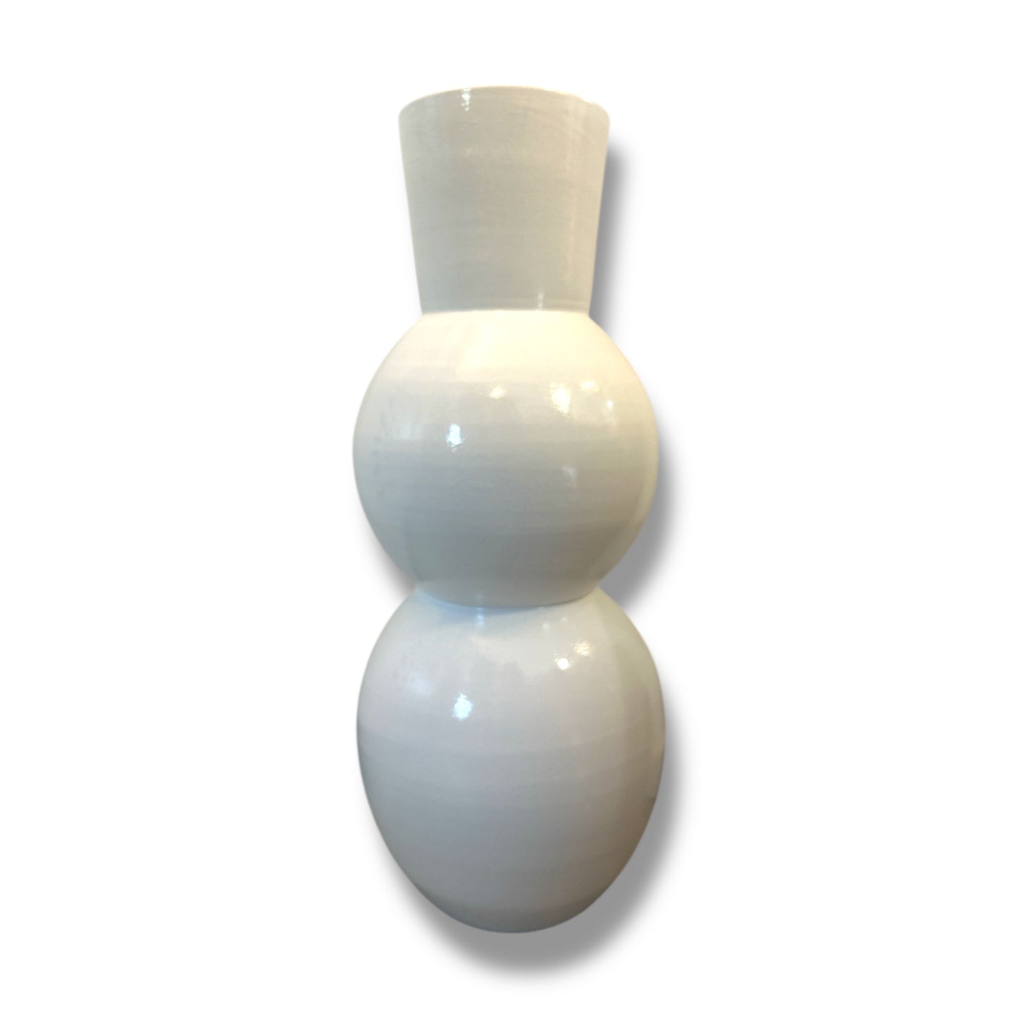 Vase Rund Weiß